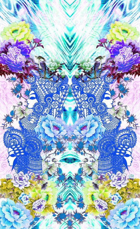 中国风印花华亿平台图片