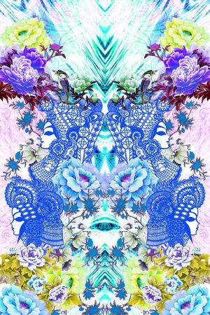 中国风印花华亿平台图片