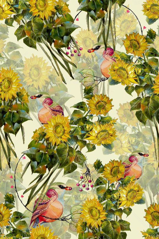 小鸟印花华亿平台图片