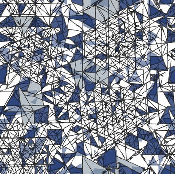 不规则几何印花华亿平台图片