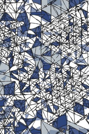 不规则几何印花华亿平台图片