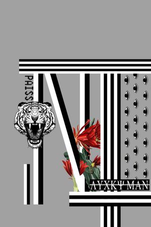 KENZO风格印花华亿平台图片