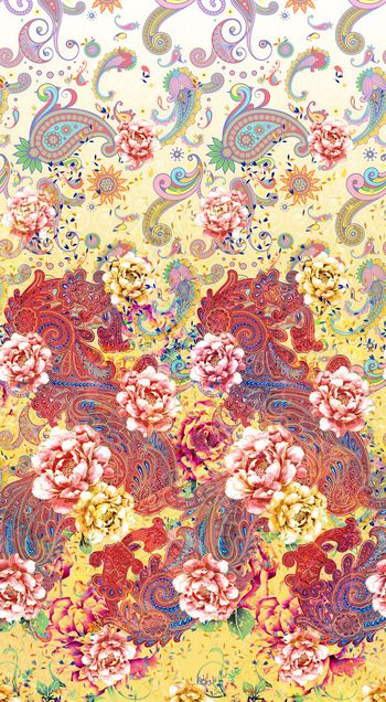 632018-时尚花卉牡丹 火腿花纹珠宝宝石