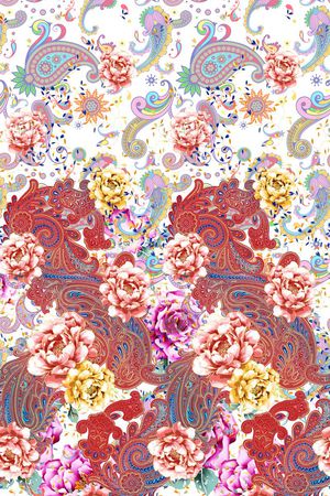 佩斯利印花华亿平台图片