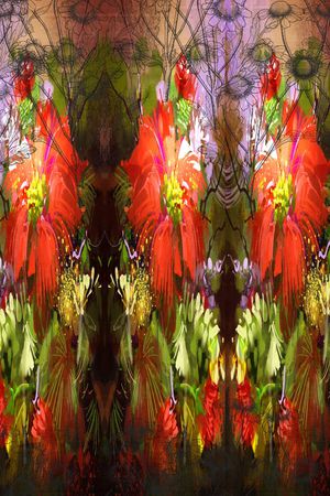 复古、油画、甘菊印花华亿平台图片