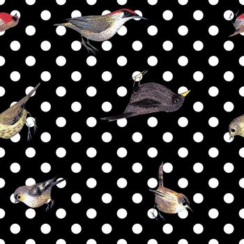 波点小鸟印花华亿平台图片