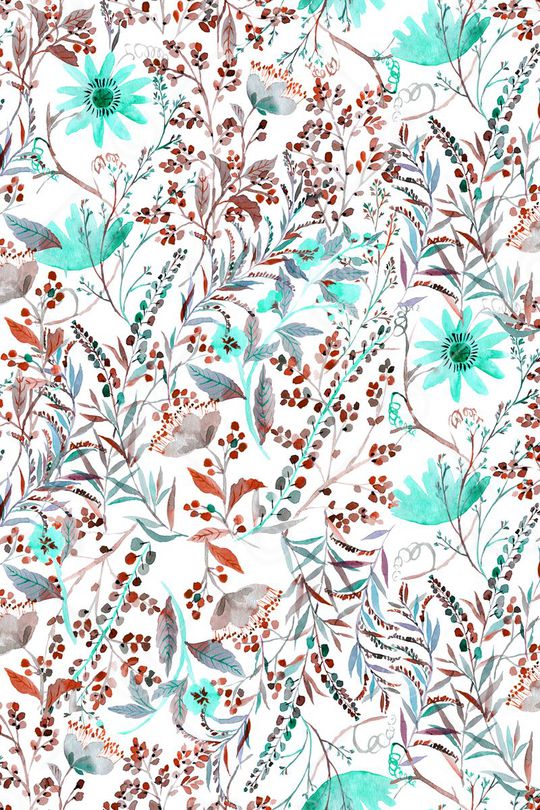 手绘花卉印花华亿平台图片