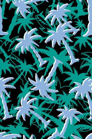 棕榈叶印花华亿平台图片