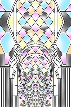 宫殿简约灰色印花华亿平台图片