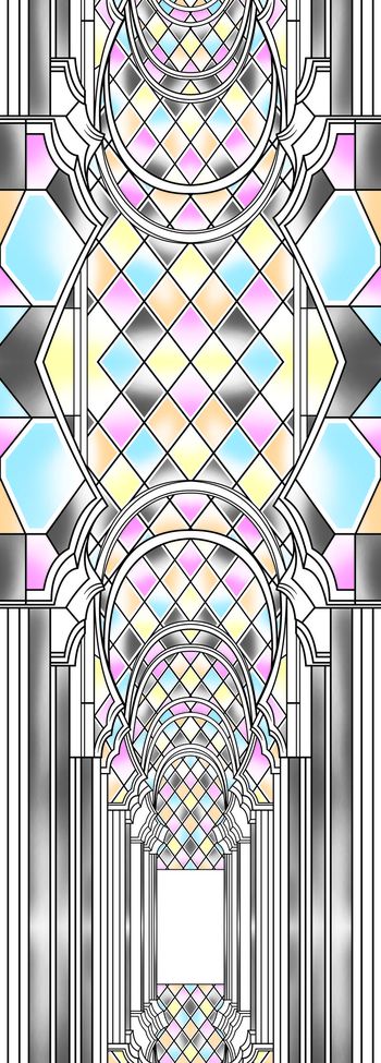 宫殿简约灰色印花华亿平台图片