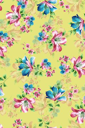 清爽女装花卉印花华亿平台图片