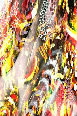 长巾图案印花华亿平台图片