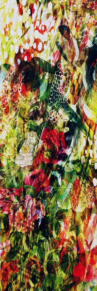 长巾图案印花华亿平台图片