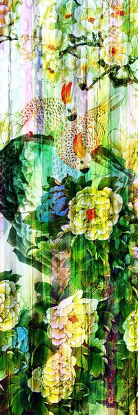 长巾图案印花华亿平台图片