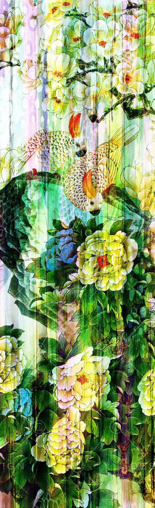 长巾图案印花华亿平台图片