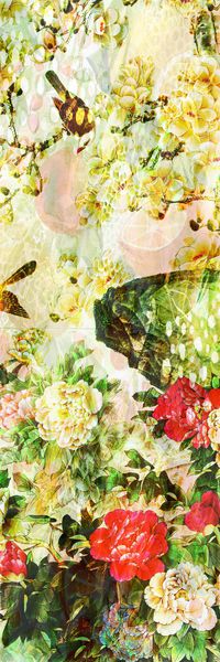 长巾图案印花华亿平台图片