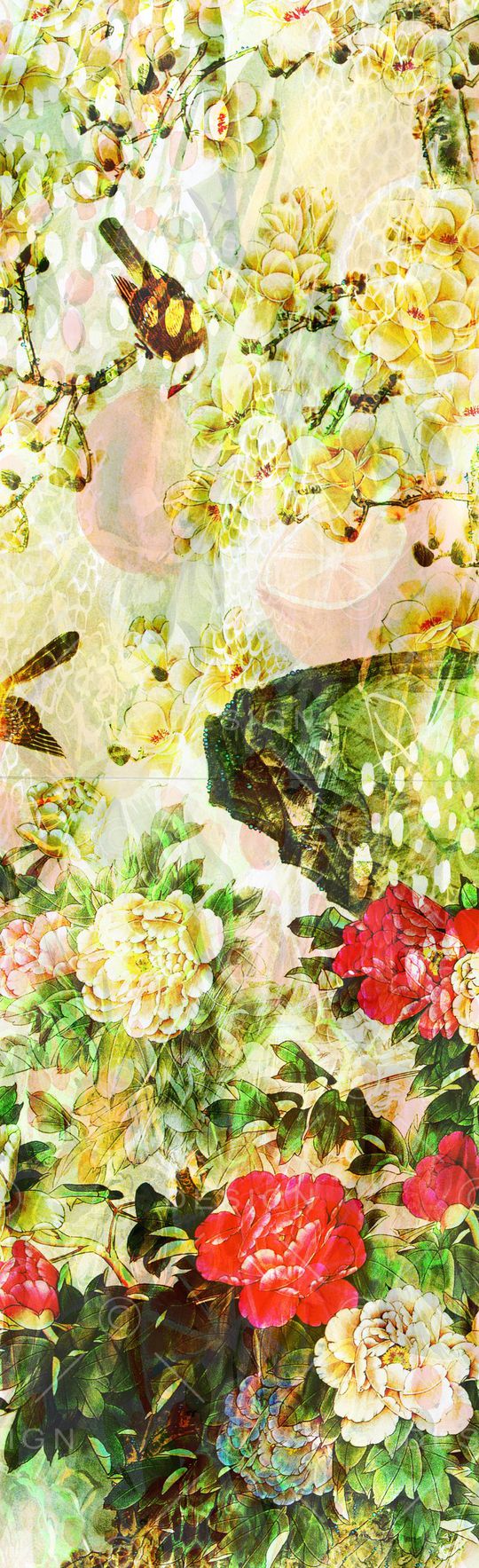 长巾图案印花华亿平台图片