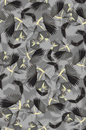 热带叶子印花华亿平台图片