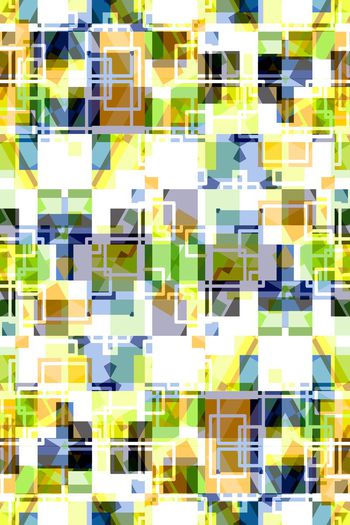 632543-几何格子衫