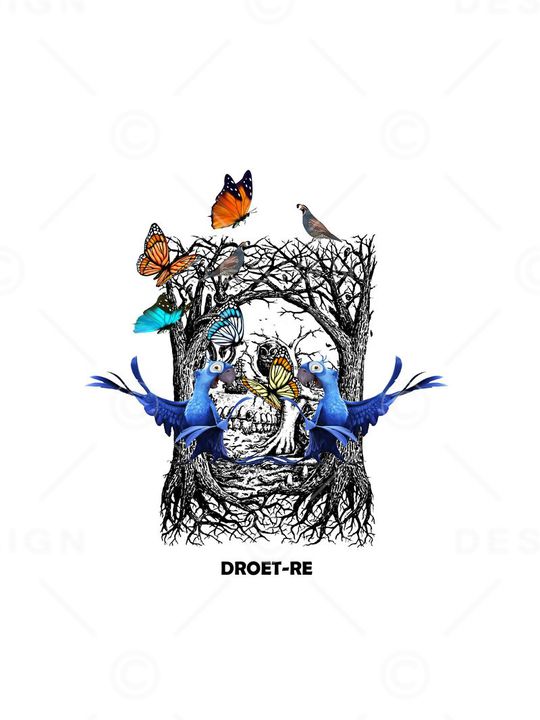 树枝印花华亿平台图片