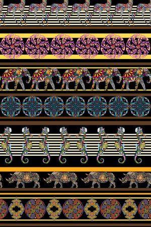 条纹印花华亿平台图片