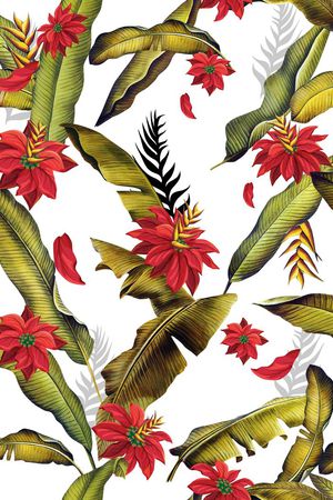 热带泳装印花华亿平台图片