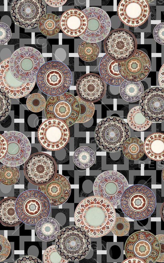 几何印花华亿平台图片