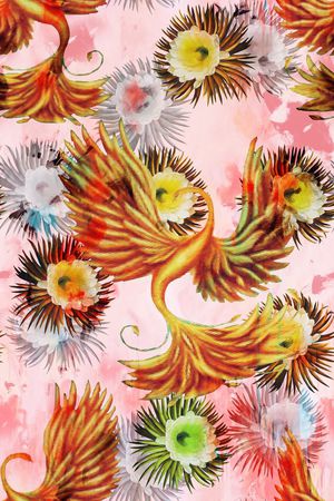 水彩印花华亿平台图片