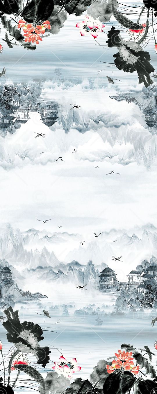 荷花印花华亿平台图片