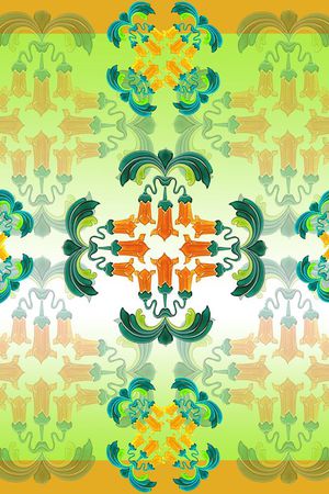 抽象图案印花华亿平台图片