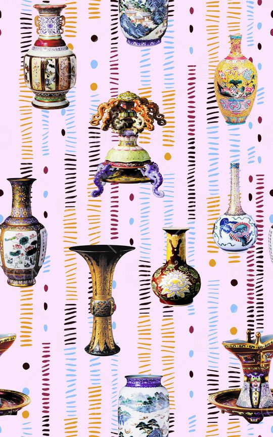 中国风印花华亿平台图片