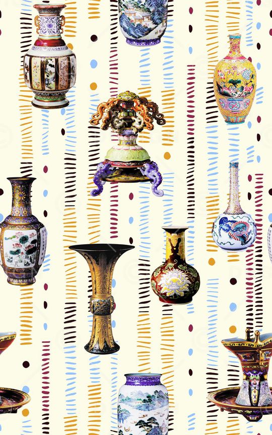 中国风印花华亿平台图片