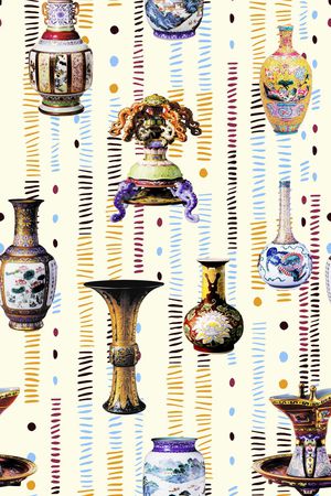 中国风印花华亿平台图片