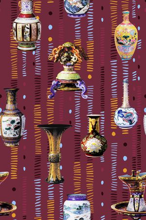 中国风印花华亿平台图片