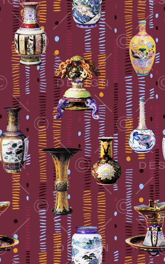 中国风印花华亿平台图片