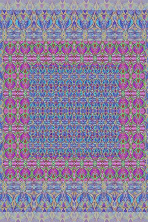 抽象图案印花华亿平台图片