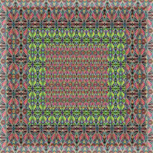 抽象图案印花华亿平台图片