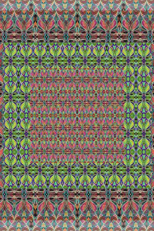 抽象图案印花华亿平台图片