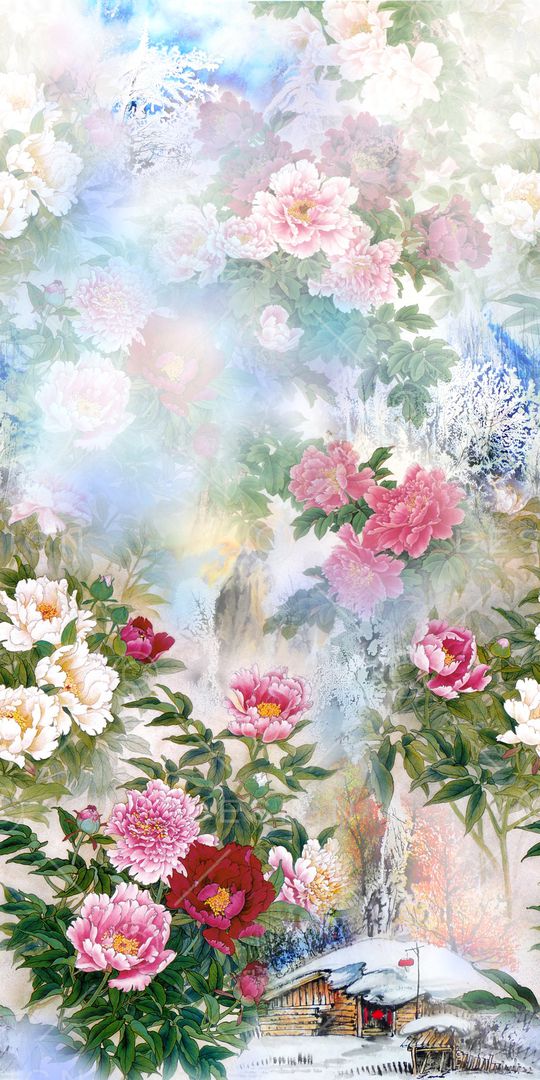 中国风印花华亿平台图片