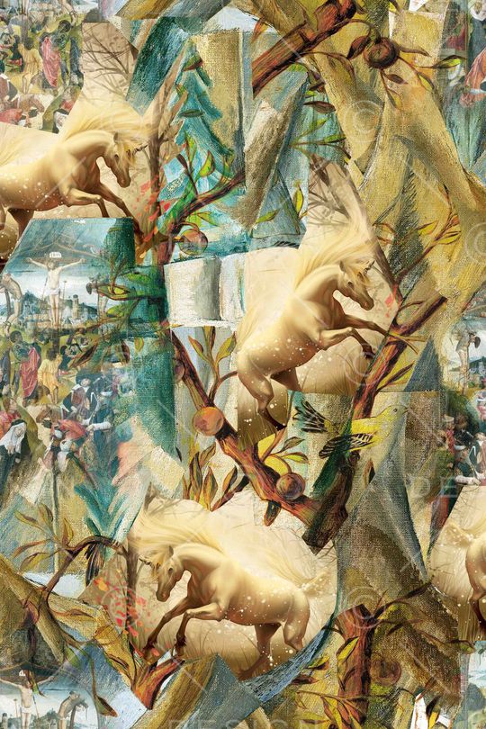 时尚满版印花华亿平台图片