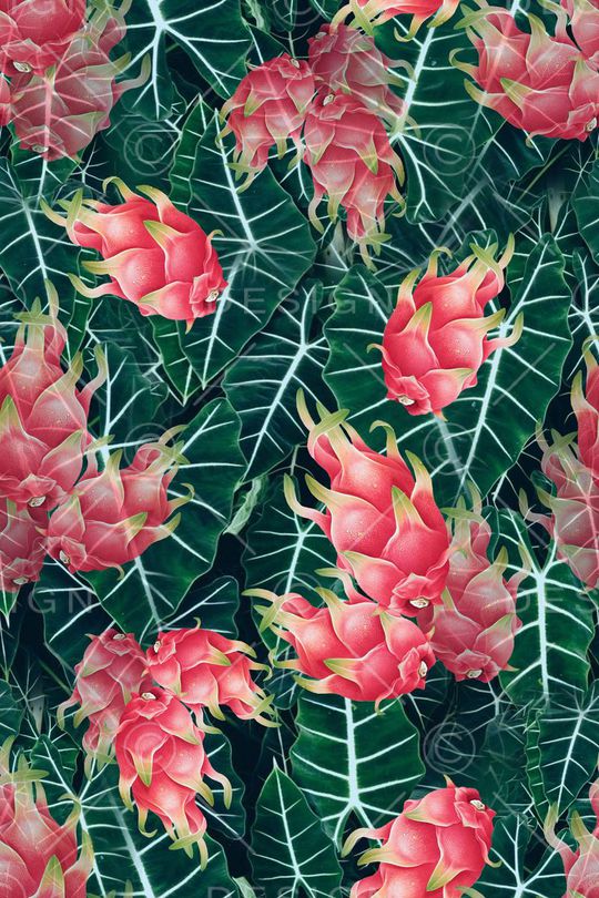 叶子组合印花华亿平台图片