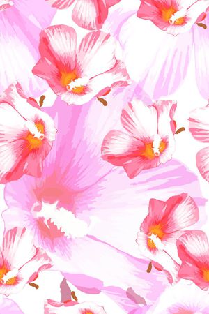 浪漫花卉印花华亿平台图片