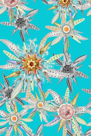 巴西热带海藻印花华亿平台图片