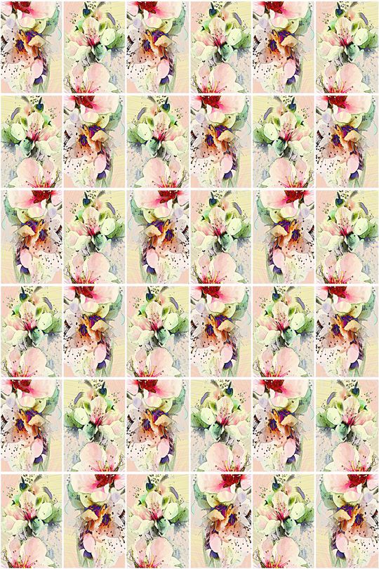 花卉印花华亿平台图片