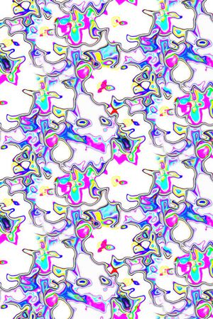 不规则几何印花华亿平台图片