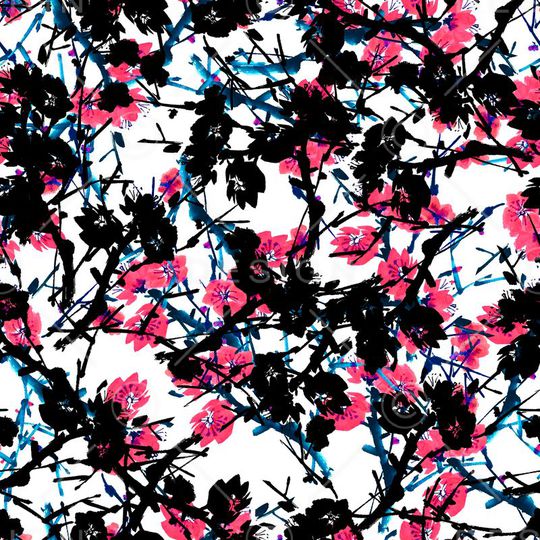 花朵印花华亿平台图片