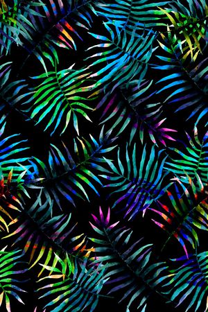 棕榈叶印花华亿平台图片