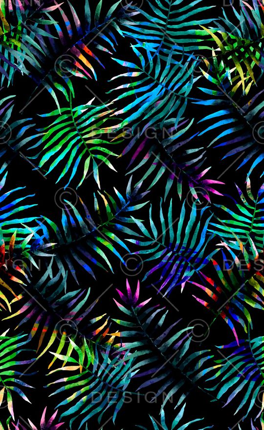 棕榈叶印花华亿平台图片