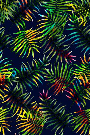 棕榈叶印花华亿平台图片