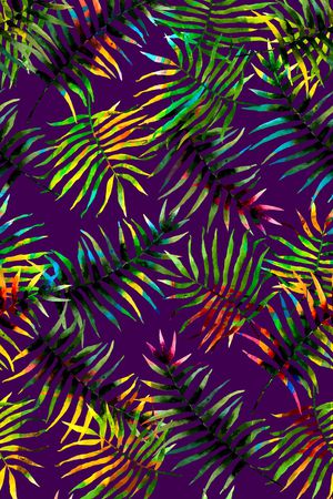 棕榈叶印花华亿平台图片